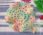 Flower washcloth